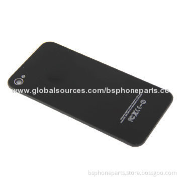Black Rear Panel, Back Cover Glass Panel for iPhone 4/4G